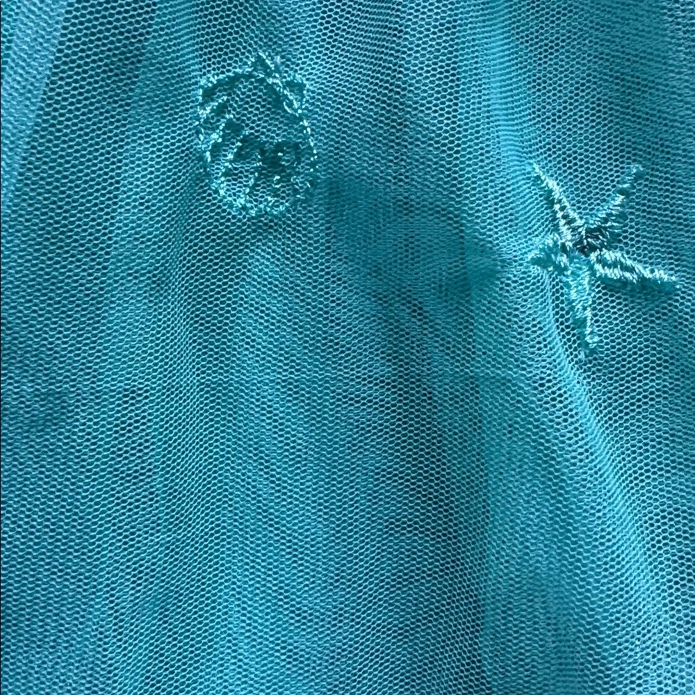 Sz 8 (130cm) Hanna Andersson Disney Collection Ariel embroidered tulle skirt